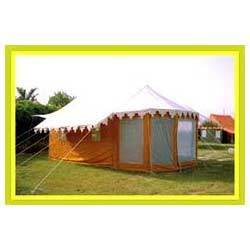 Swiss Cottage Tent - Durable Three-Fold Fabric, Customizable Drill Cloth Top