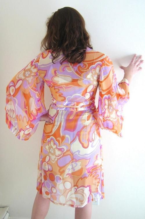 Printed Chiffon Kaftan