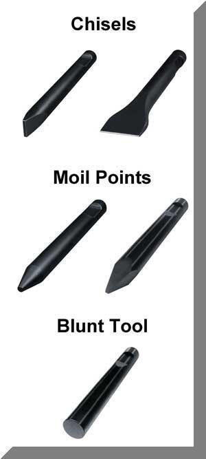 Hydraulic Breaker Moil Chisel Blunt Points