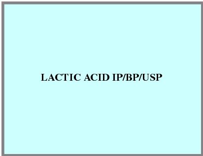 Lactic Acid Ip/bp/usp