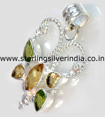 Citrine, Peridot Pendants