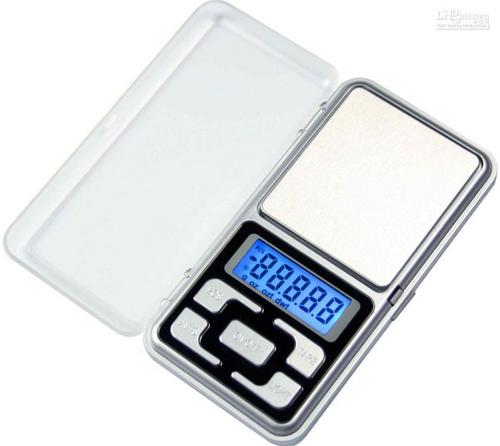 Pocket Weighing Scale - 100-500g Capacity | Auto-Calibration, LCD Display with Blue Backlight, Overload Protection