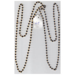 Golden Glass Bead Mala