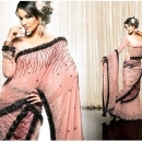 Light Peach Saree