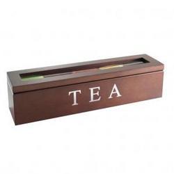 Rectangular Wooden Tea Box