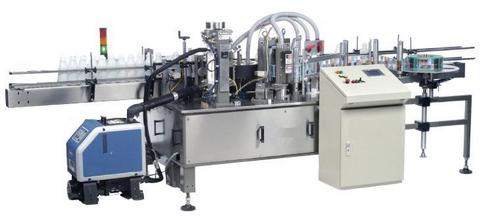 Round Bottle Glue Labeling Machine