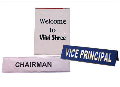 Desk Name Plate At Best Price In Meerut Uttar Pradesh Vijai