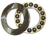 Single Direction Thrust Ball Bearings - Grooved Raceways Design, Ideal for High Axial Load Applications