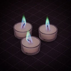 Tealight Candles-Blue Flame