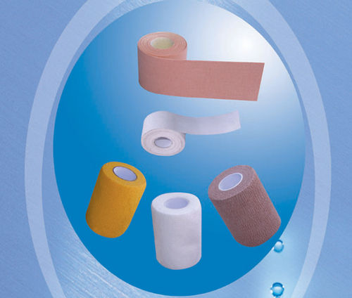 Elastic Adhesive Bandage - Skin Color Polyester and Rubber Blend | Non-Woven, Skin Friendly Adhesive, Ideal for Sports, Various Sizes Available