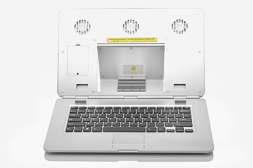 Ergonomic Laptop Docking Stand With USB Connection and Keyboard