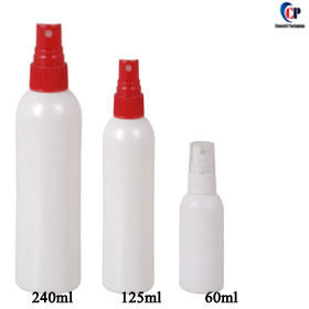 60ml, 125ml, 240ml, Round Bottle With Mist Sprayer