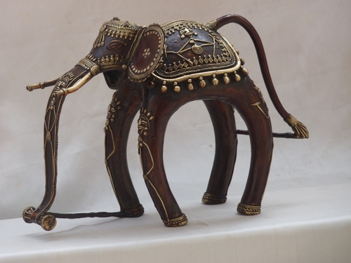 12 Inches Brass Elephant