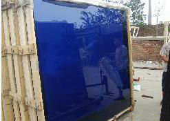 Dark Blue Reflective Glass