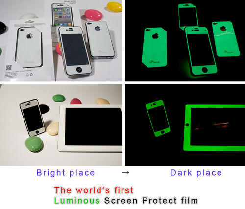 TAKE91 Supreme Color Luminous Screen Protector for iphone 4S/S