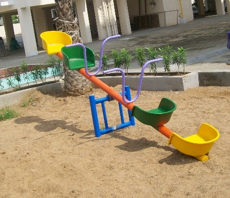 Pink See Saw 4 Seater (Single Arm)