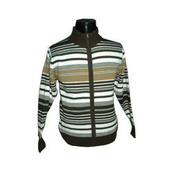 Men'S Stripped Pullover With Chain