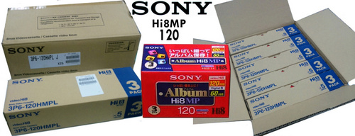 Hi8 और VHS-C कैमकॉर्डर टेप