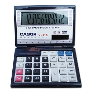 12 Digits Flodable Electronic Calculator