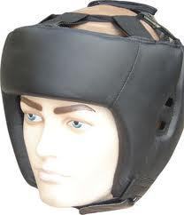 Head Guards - Premium Pure Leather, Complete Head to Chin Protection, Durable Inner Lining