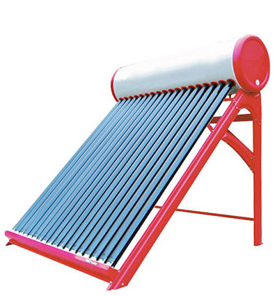 Unpressurized Compact Vacuum Tube Solar Water Heater