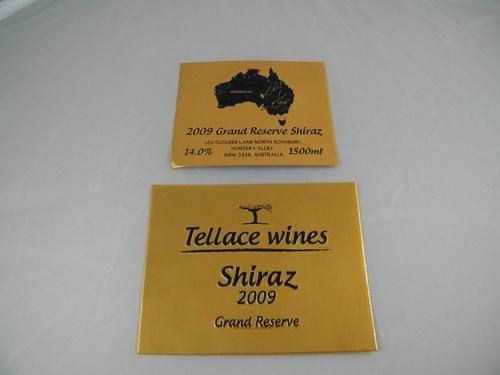 Aluminum Wine Label