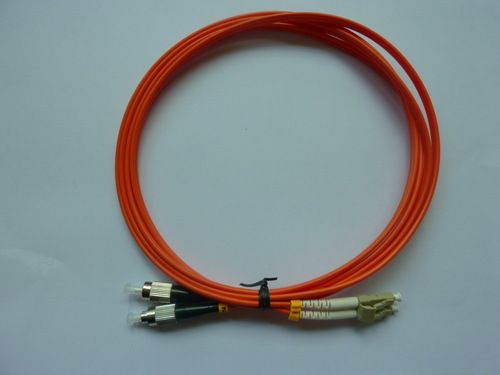 Fiber Optic Patch Cord, FC-LC, 3.0m, Multi-Mode, 3.0mm Diameter, Duplex