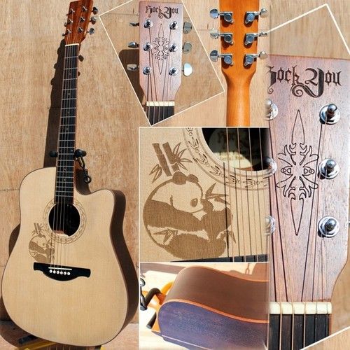 41a   Acoustic Cutaway Guitar