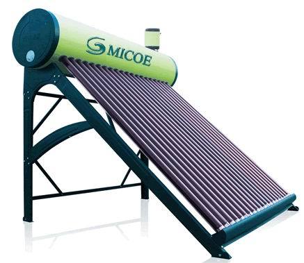 Solar Water Heater With Feeding Tank