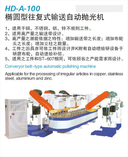 Hd-A-100 Conveyor Belt-Type Automatic Polishing Machine