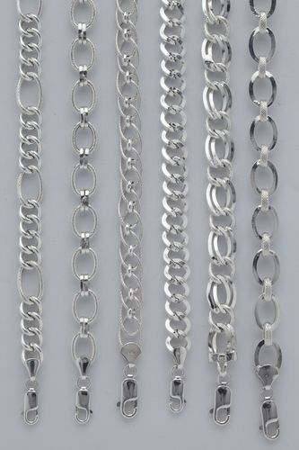 92.5 Sterling Silver Chains, Bracelets