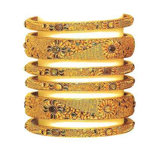 Gold Bangles 008