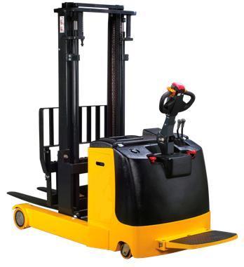 Electric Reach Stacker-Stand On Platform