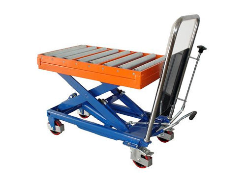 Scissor Lift Table-Movable (Manual, Conveyor Type)