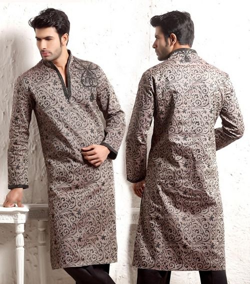 Men'S Silk Kurta