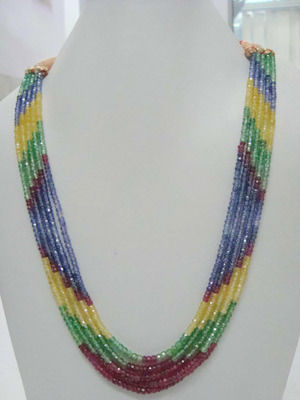 5 Line Marvelous Rainbow Necklace