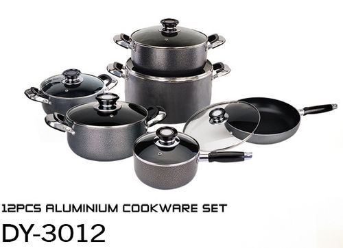 12 Pcs Aluminum Non-Stick Cookware Set