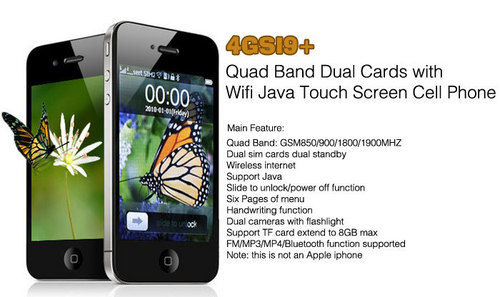 4gsi9+ Quad Band Dual Cards With Wifi Java Touch Screen Phone