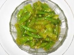 Green Chilli Pickle With Lime