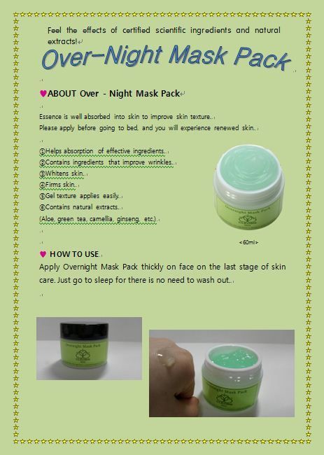 Over - Night Mask Pack