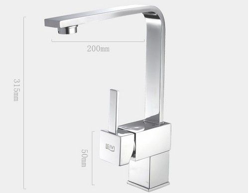 Single Drop & Water Saving Rotatable Kitchen Faucet (L8013)