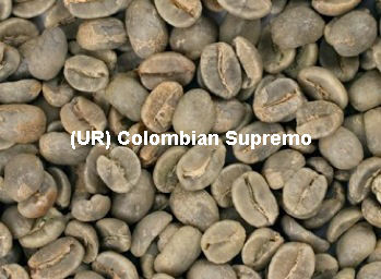 Unroasted Colombian Supremo Coffee Beans