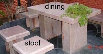 Stone Dining Set