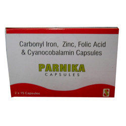 Carbonyl Iron, Zinc Folic Acid and Cyanocobalamin Capsules