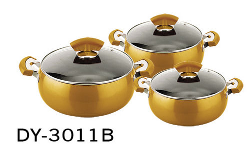 6 Pcs Belly Shape Cookware Set