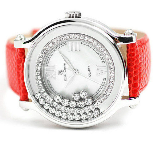 Royal Crown Jewelry Watches Ladies Silver Diamond Bracelet Wrist Watch |  Wish