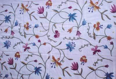 Crewel Embroidery Fabric