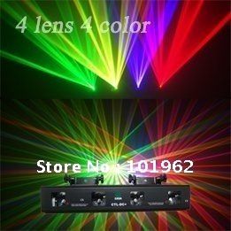 4 Lens Rgyv Color Dj Dmx Ktv Stage Party Disco Laser Light