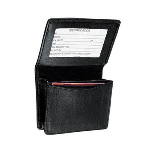 Black Leather Card Holder