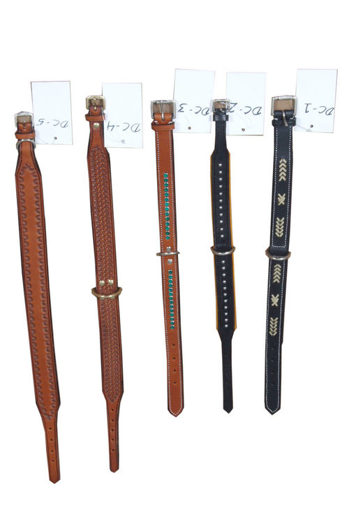 Western Carven and Tooling Dog Collars